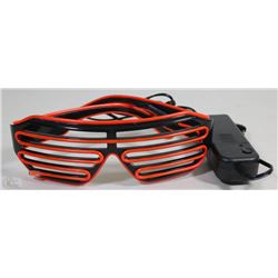 NEW PAIR OF LIGHT UP INDOOR SUNGLASSES