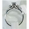 Image 2 : #3-14KT WHITE GOLD BLUE DIAMOND RING SIZE 5.5