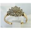 Image 3 : #14-14KT YELLOW GOLD DIAMOND RING SIZE 6.5