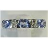 Image 1 : #22-STERLING SILVER TANZANITE RING SIZE 8