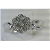 Image 1 : #27-STERLING SILVER DIAMOND RING SIZE 7.5