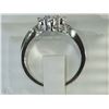 Image 2 : #27-STERLING SILVER DIAMOND RING SIZE 7.5