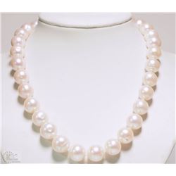 #29-STERLING SILVER FRESHWATER PEARL NECKLACE