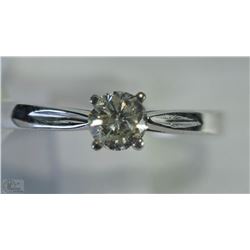 #30-10KT WHITE GOLD DIAMOND RING SIZE 6