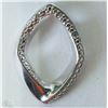 Image 1 : #35-STERLING SILVER DIAMOND PENDANT