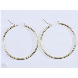 #36-14KT GOLD HOOP EARRINGS