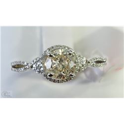 #40-14KT WHITE GOLD DIAMOND RING SIZE 7