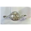 Image 1 : #40-14KT WHITE GOLD DIAMOND RING SIZE 7