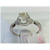 Image 3 : #40-14KT WHITE GOLD DIAMOND RING SIZE 7