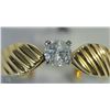 Image 2 : #43-18KT YELLOW -WHITE GOLD DIAMOND RING SIZE 6