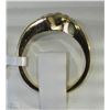 Image 2 : #47-14KT YELLOW GOLD DIAMOND SWIRL RING SIZE 5