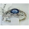 Image 2 : #48-18KT WHITE GOLD SAPPHIRE RING SIZE 6.5
