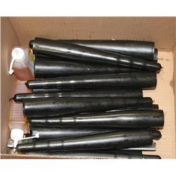 BOX WITH BLACK CANDLES AND ALL AROUND TAPPING AND