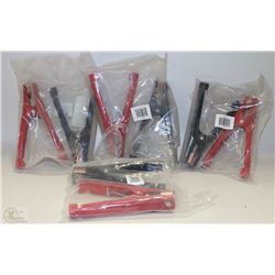 4 NEW PAIRS OF BOOSTER CABLE CLAMPS