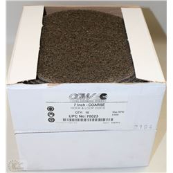 2 BOXES OF CGW 10 7" COARSE LOOP AND HOOK DISCS