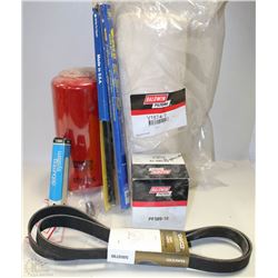 BOX WITH NEW WIPER BLADES BALDWIN AIR AND OIL