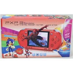 NEW PXP3 SLIM HANDHELD GAMING SYSTEM WITH GAMES