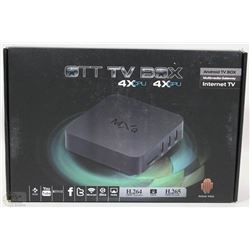 NEW OTT ANDROID TV BOX WITH REMOTE KODI INSTALLED