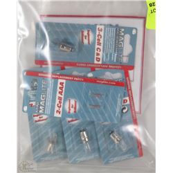 BAG WITH 6 ASSORTED MAG LIGHT REPLACEMENT