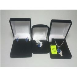 NEW .925 STERLING SILVER 3 PC JEWELLERY SET ON CHOICE