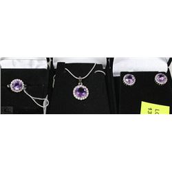 NEW .925 STERLING SILVER 3 PC JEWELLERY SET ON CHOICE