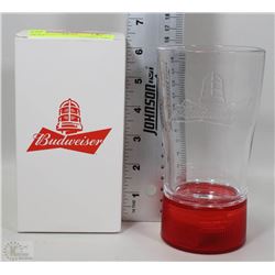 NEW BUDWEISER LIGHT UP BEER GLASS