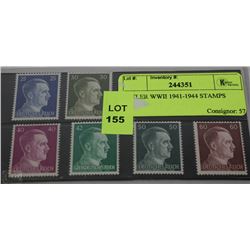 HITLER WWII 1941-1944 STAMPS
