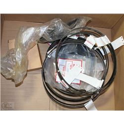 BOX OF NEW BAND SAW BLADES, ANGLE GRINDER GUARD