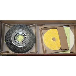 BOX OF 3 ASSORTED BENCH GRINDER DISCS