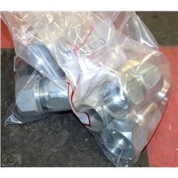 TWO BAGS OF LARGE PIPE FITTINGS