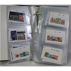 BINDER WITH STAMP COLLECTION
