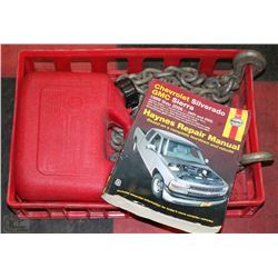 HEAVY DUTY 15' -3/8" TOW CHAIN,JERRY CAN & MORE