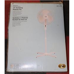 NEW HAMPTON BAY 16" OSCILLATING PEDESTAL FAN