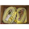Image 1 : 2 LARGE TRUCKERS RATCHET STRAPS 2"X33'