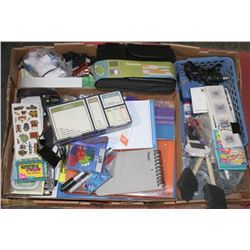 FLAT OF STATIONARY/SCRAP BOOKING SUPPLIES INCL