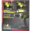 Image 1 : 1 NEW 18 VOLT DRILL WITH 3 BATTERIES