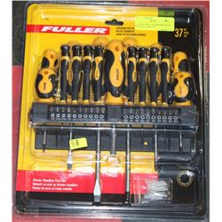 FULLER 37 PIECE SCREWDRIVER SET WITH WALL MOUNT