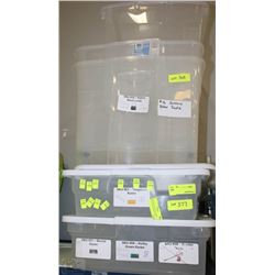 ASSORTMENT OF STORAGE TOTES
