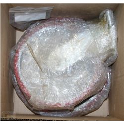 TWO ASSORTED HEAVY DUTY NEW CASTERS