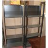 Image 1 : PAIR OF 2 ESPRESSO COLOR  MEDIA SHELVES