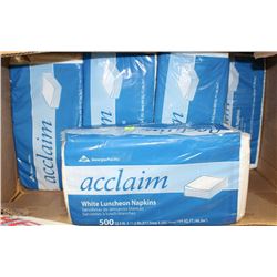 CASE OF 6000 ACCLAIM WHITE NAPKINS