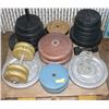 Image 1 : PALLET OF MISC WEIGHTS APPROX 400LBS TOTAL INCL