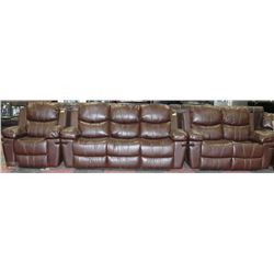 NORWICH BONDED MATCH RECLINING SOFA LOVESEAT &