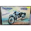 Image 1 : TRIUMPH THUNDERDBIRD CANVAS PICTURE 16"X24"