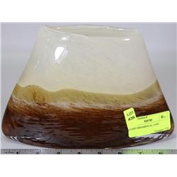 GLASS ORNAMENTAL VASE