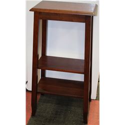 WOOD DECORATIVE/PLANT TABLE