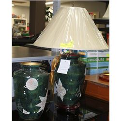 NEW SUN AND MOON MATCHING TABLE LAMP AND VASE