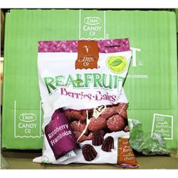 CASE OF 12-160G OF REAL FRUIT  BERRIES  CANDY