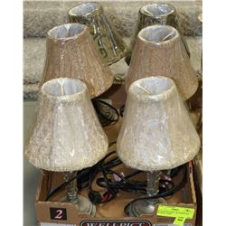 FLAT WITH 3 NEW  MATCHING SET OF MINI LAMPS