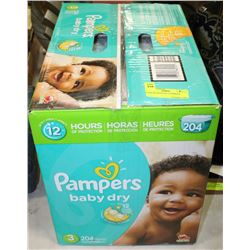 CASE OF 204 STAGE 3 PAMPERS